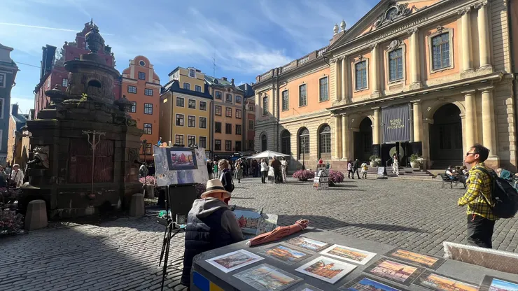 大廣場 (Stortorget）與諾貝爾獎紀念館