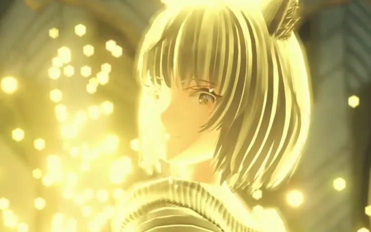 時間終將抵達,彌央在光芒中消散。