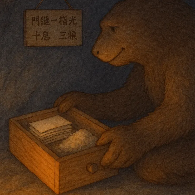 這一格是全篇的開關:巨獸終於打開那個專門收藏「沒說出口規則」的抽屜,決定把它們攤在火光下。