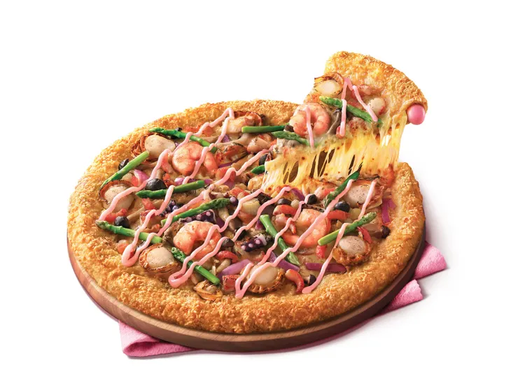 龍蝦醬海鮮PINK芝批  - Hut Rewards會員試食價： 港幣$182（大批）  單點價： 港幣$214（大批）