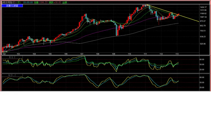 胡志明指數月線
