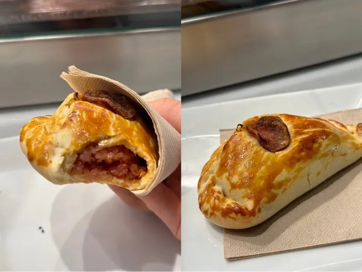 裡面是肉醬，有點鹹