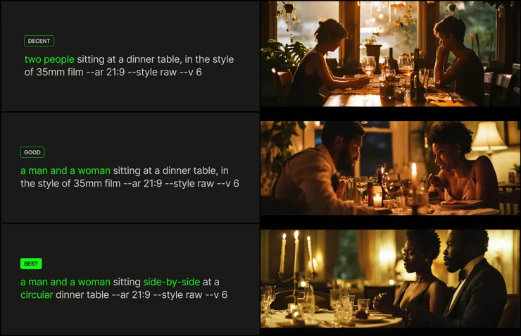 MJ V6 提示詞模版