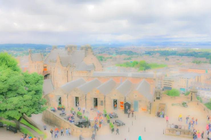 從愛丁堡城堡俯瞰一景