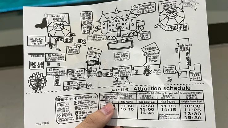 地圖雖簡單，資訊很明瞭。