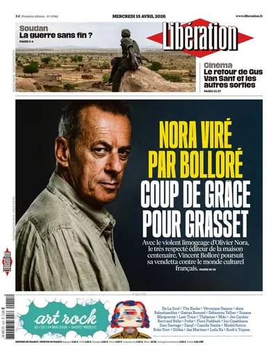 法國🇫🇷報紙頭版－出版社總編，被羞辱性解職