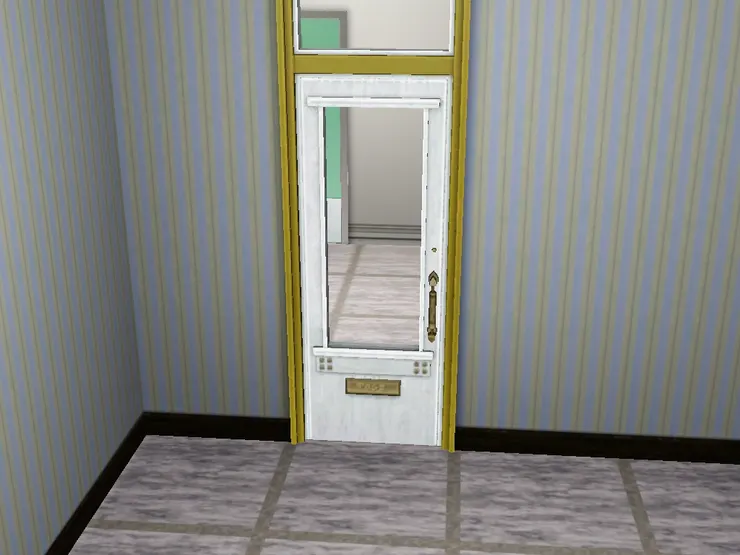 我想裏外互相能看到，保障使用者安全，但這房間有需要話可拉上門簾。