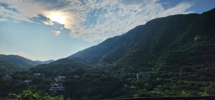 下山時的陽光
