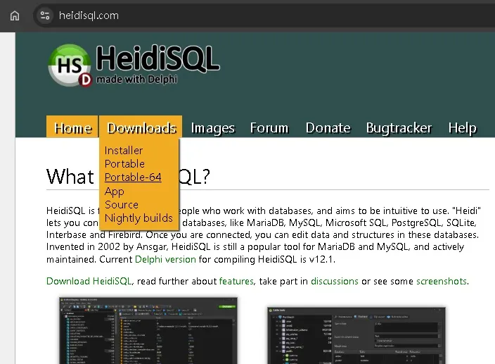 HeidiSQL 下載