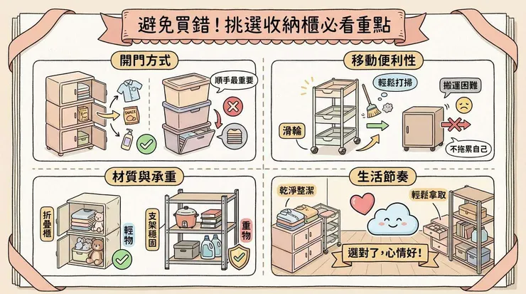 避免買錯!挑選收納櫃必看重點