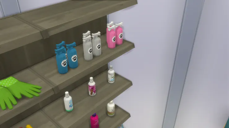 最裏面的是毛孩用品,看包裝也知道了。