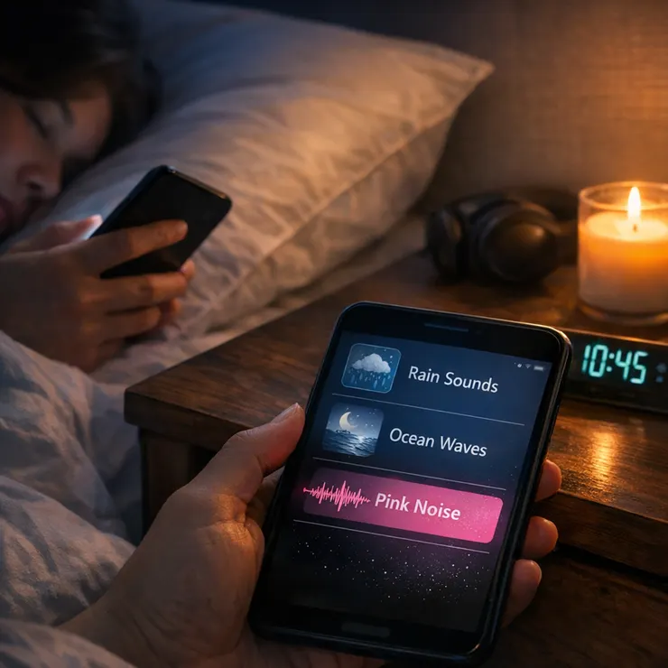 睡前用手機app撥放白噪音