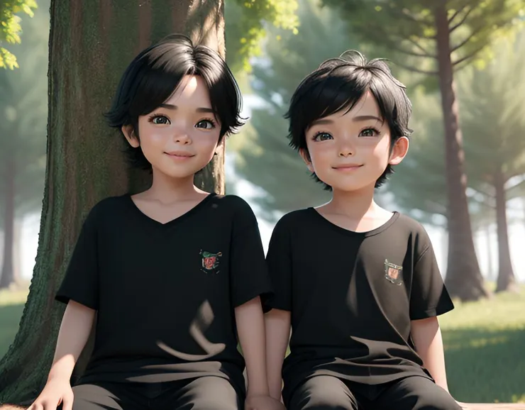 童年時，阿柏與力兒