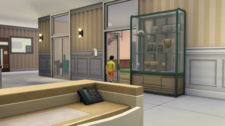 雖然他是本校學生，但也不能自出自入，要打電話通報才行。