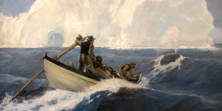 The Chase of the Bowhead Whale, via commons.wikimedia