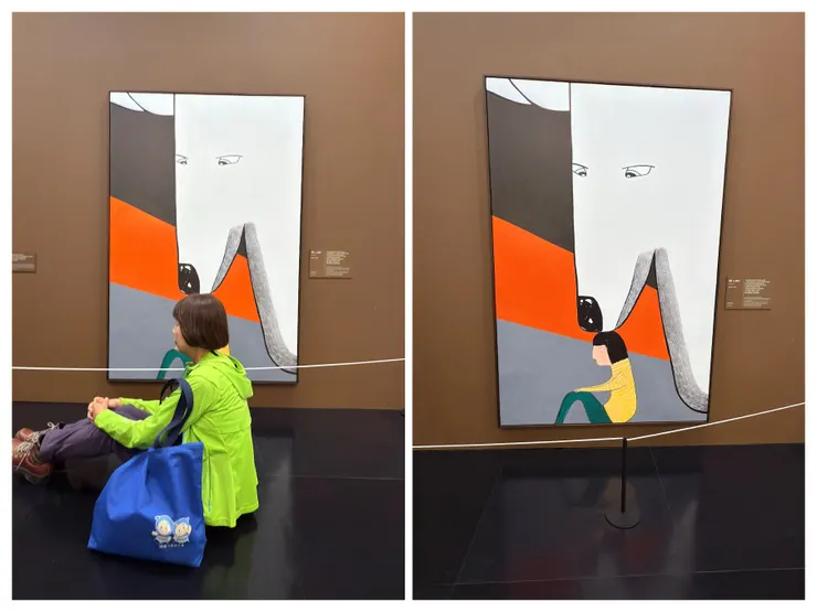 慰問：作者全伊洙居住在濟州島  來玩個借位拍照