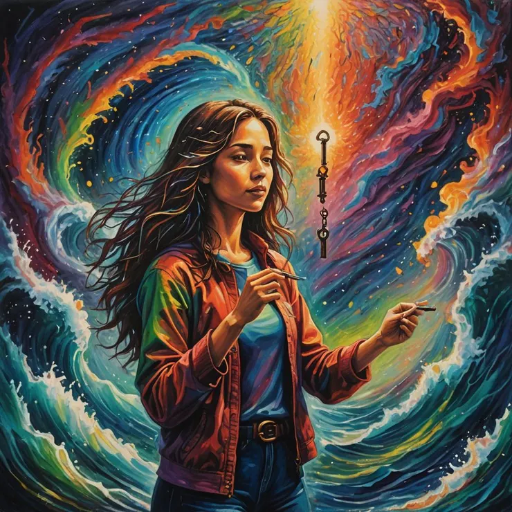 蠟筆,AI 生成圖片