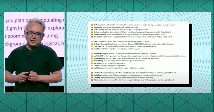 用戶主動提供希望 Figma 改善的清單