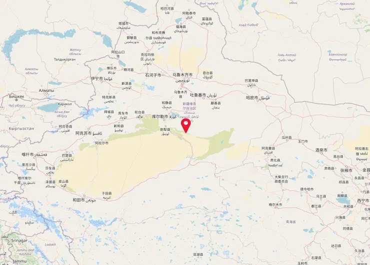 營盤古墓群位置 |&nbsp;Open Street Map