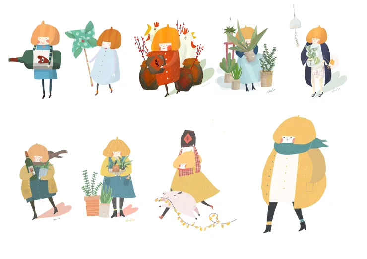 歷年的南瓜頭變化過程