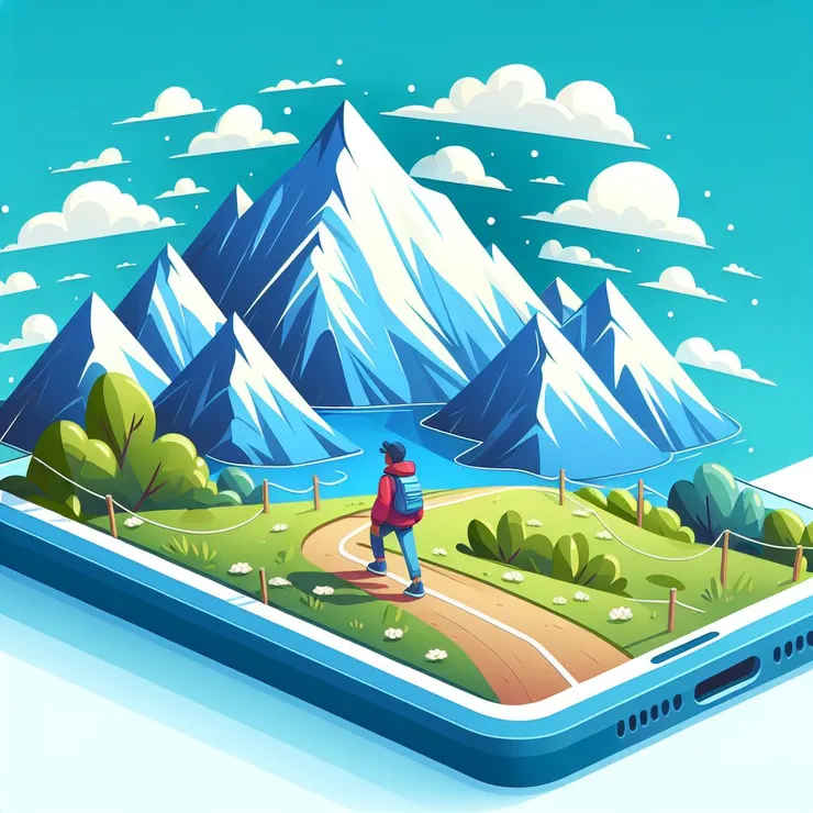 AI示意圖：放下過去，向前行。