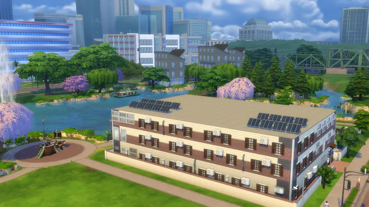 看到這麼方正和正經的建築物，便知道是學校了吧。