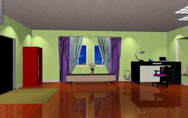 我不把書桌放在窗前。其實我挺怕陽光的反射和很曬的感覺，就作為儲物或展示的空間好了。