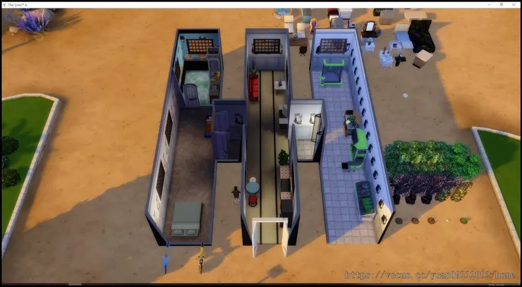 把客廳跟臥室隔開。