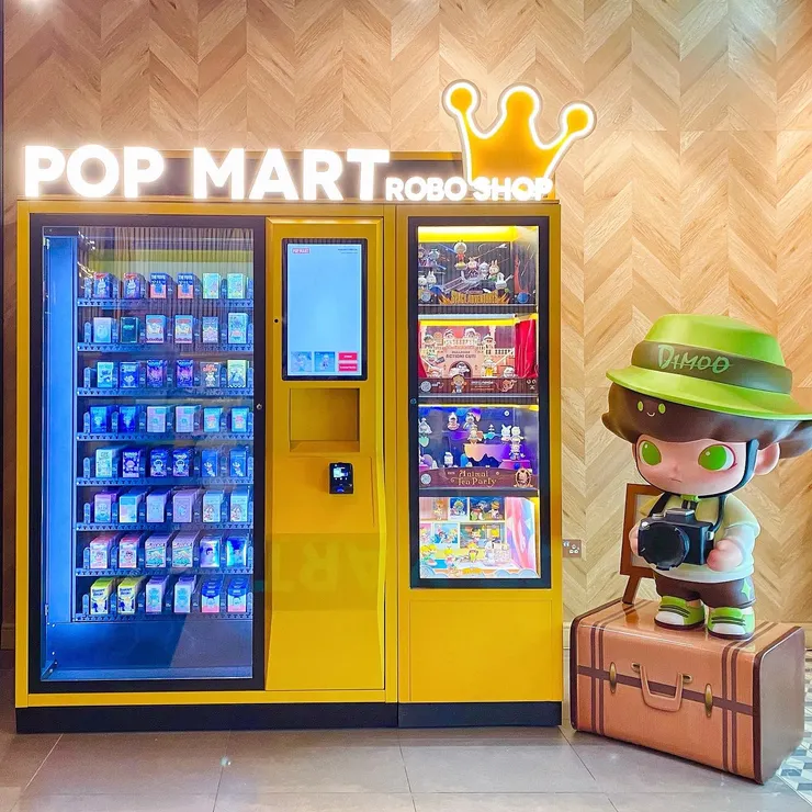 Pop Mart推出「Robo Shop」盲盒自動販賣機。