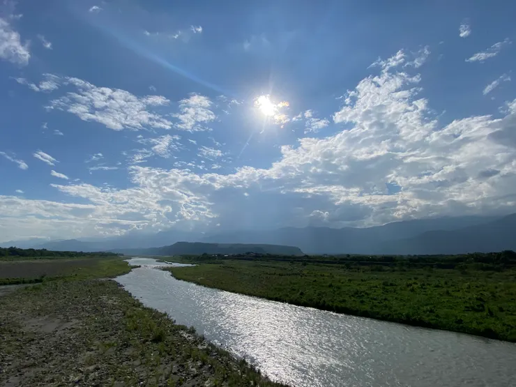 瑞穗大橋橋上望去的風景