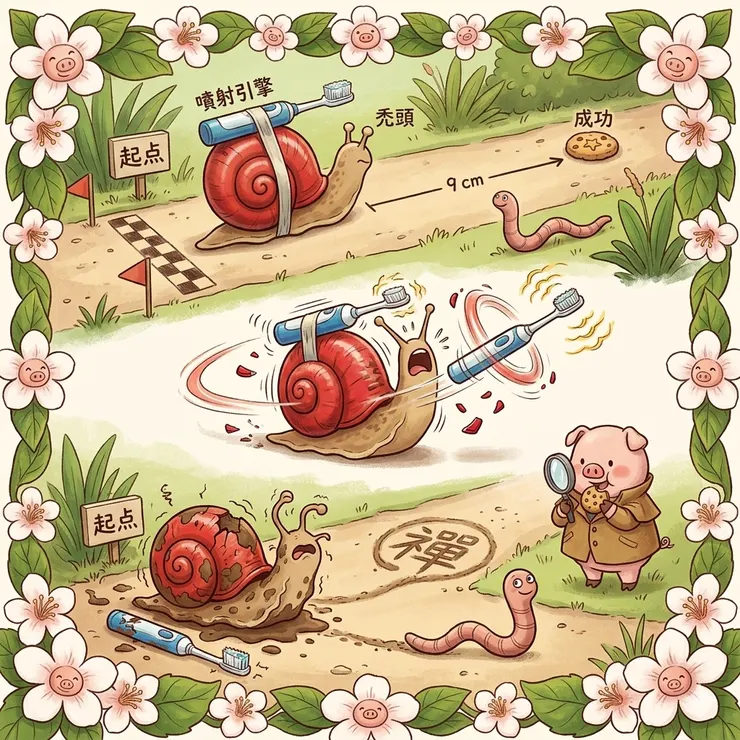 AI繪圖：蝸不達