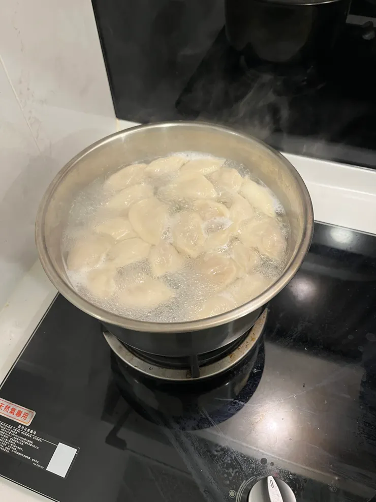 水餃都浮起來了