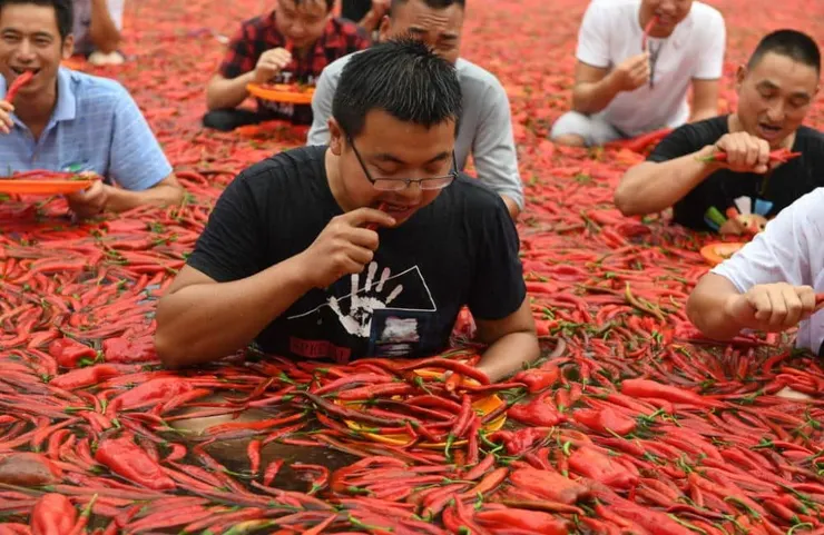 吃辣椒比賽 ©VCG /Getty Images