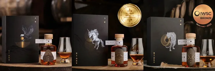 Ki One威士忌：老鷹、獨角獸、老虎 (照片來自Three_Societies官方Instagram)