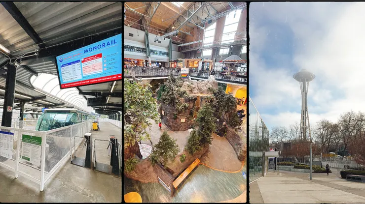 單軌列車｜兒童館｜雲霧中的太空針塔