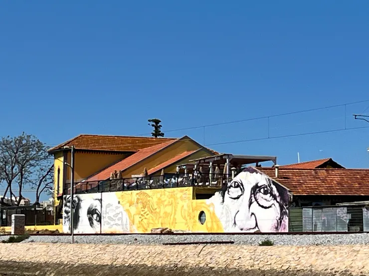 名為「Olhar a Ria」的壁畫位於阿爾加維科學中心的後面