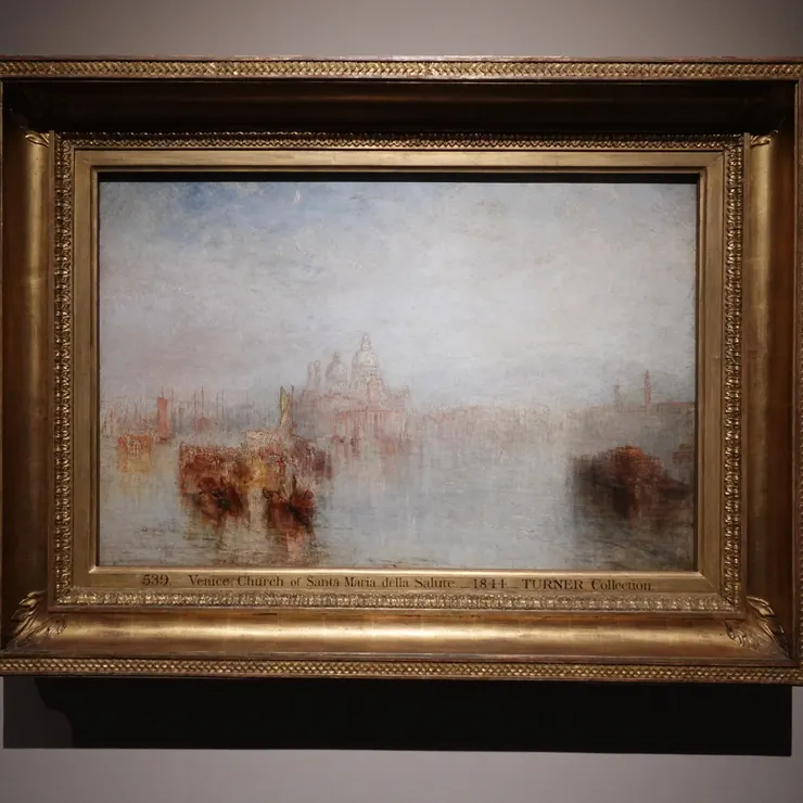 透納畫「威尼斯--安康聖母殿」，1844年展出。