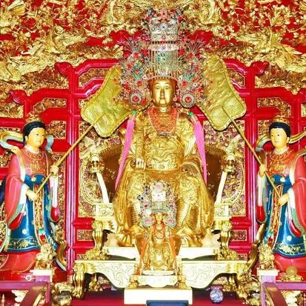 純金打造的金媽祖（圖片截圖於網路）