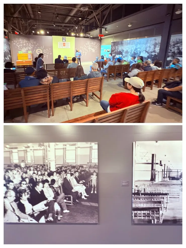 當年移民等待面試的大廳