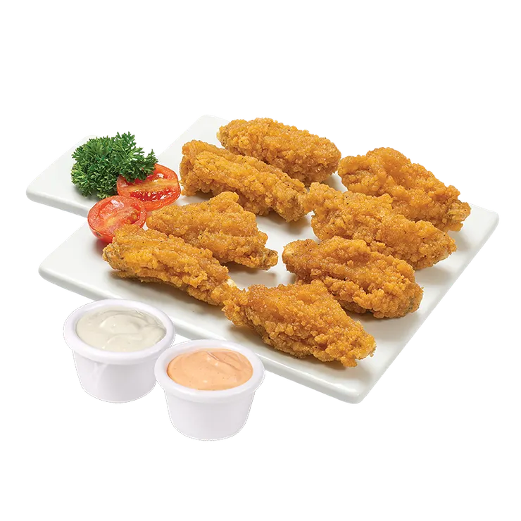 雙色點蒜醬配 (泰式蒜辣vs蜂蜜蒜香) Pokémon訓練家只有經過無數對戰才能成就最強！同樣地，要成為最具人氣的點蒜醬，當然亦需要通過挑戰！泰式蒜辣和蜂蜜蒜香醬，一辣一甜，一向各有Fans，今次讓你以香辣雞膇、單骨雞翼、原味雞翼或香辣雞翼作為配搭，選出你心目中的最強組合，盡情享受！