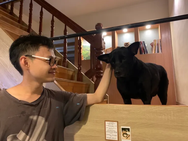 我和蛋餅去玩照片