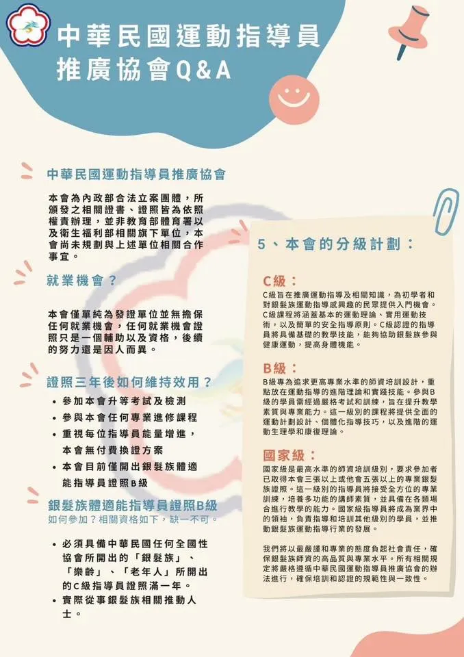 這張證照不是拿了就好了，三年內要實務考核、升級B級，不然就會失效。 我很喜歡這樣的制度──提醒我們繼續教，也繼續學。