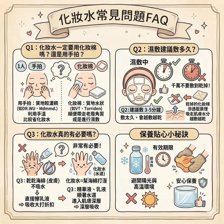 化妝水常見問題FAQ