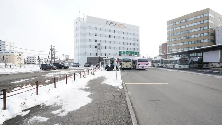 買票搭巴士的地方