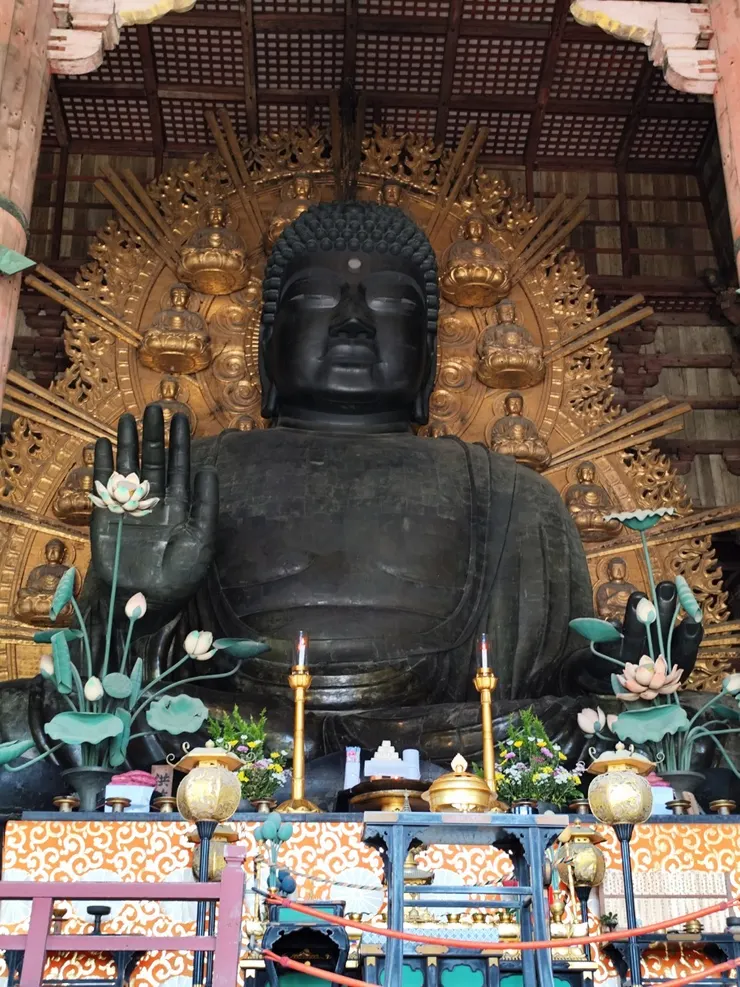 大佛真的很壯觀，東大寺必來參觀的