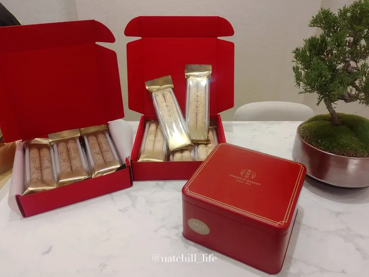 標誌性紅色鐵盒蛋卷 