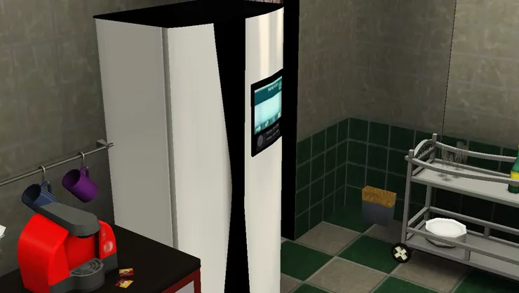 現在也很少看到白色的雪櫃了。以前我也見過。