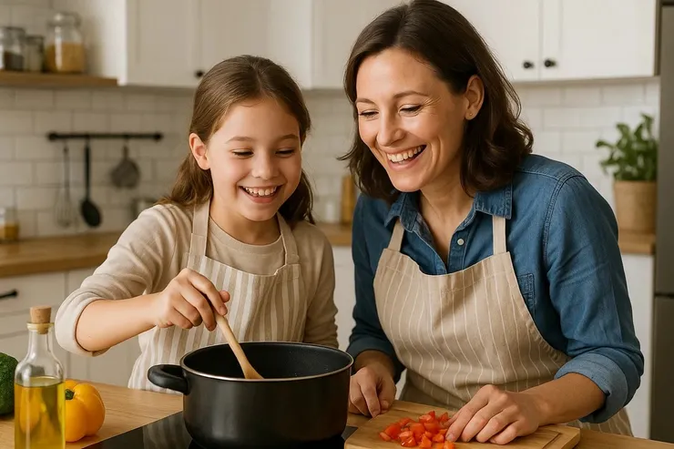 星期二和媽媽一起做菜