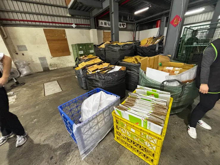 整理完的紙箱！