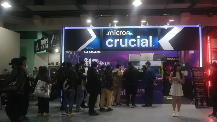 美光提供了各式小遊戲供玩家參與 且micron crucial品牌這次也推出了全新CIS識別系統
